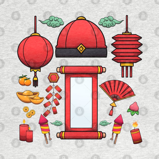 Lunar New Year Elements by TheMaskedTooner